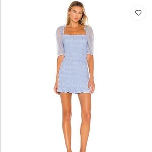 MAJORELLE Jex Dress in Light Blue Size Small
